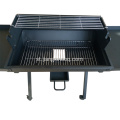 Trolley Charcoal Grill Outdoor with Side Table